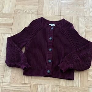525 America Burgendy Cardigan